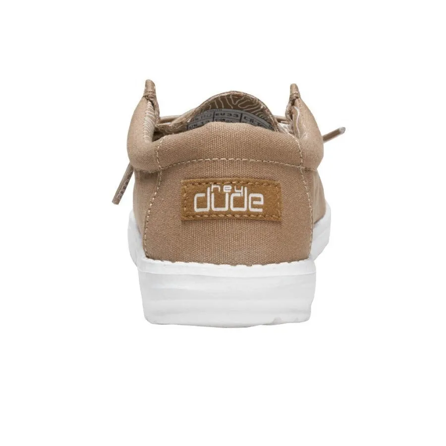 Hey Dude Youth Tan Wally Shoes