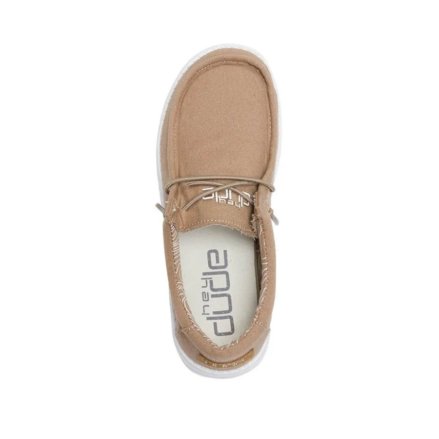 Hey Dude Youth Tan Wally Shoes