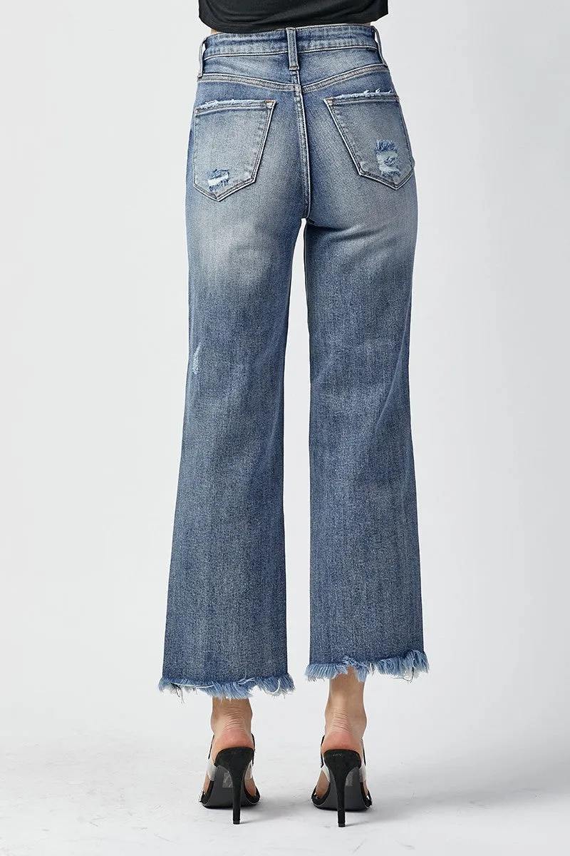 High Rise Straight Jeans