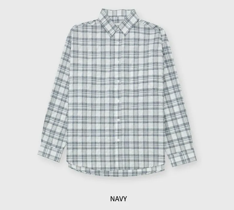 HOLY IN CODE  |Button-down Other Plaid Patterns Unisex Street Style