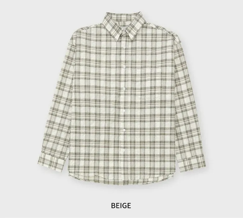 HOLY IN CODE  |Button-down Other Plaid Patterns Unisex Street Style