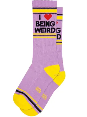 I  Being Weird Ribbed Gym Socks