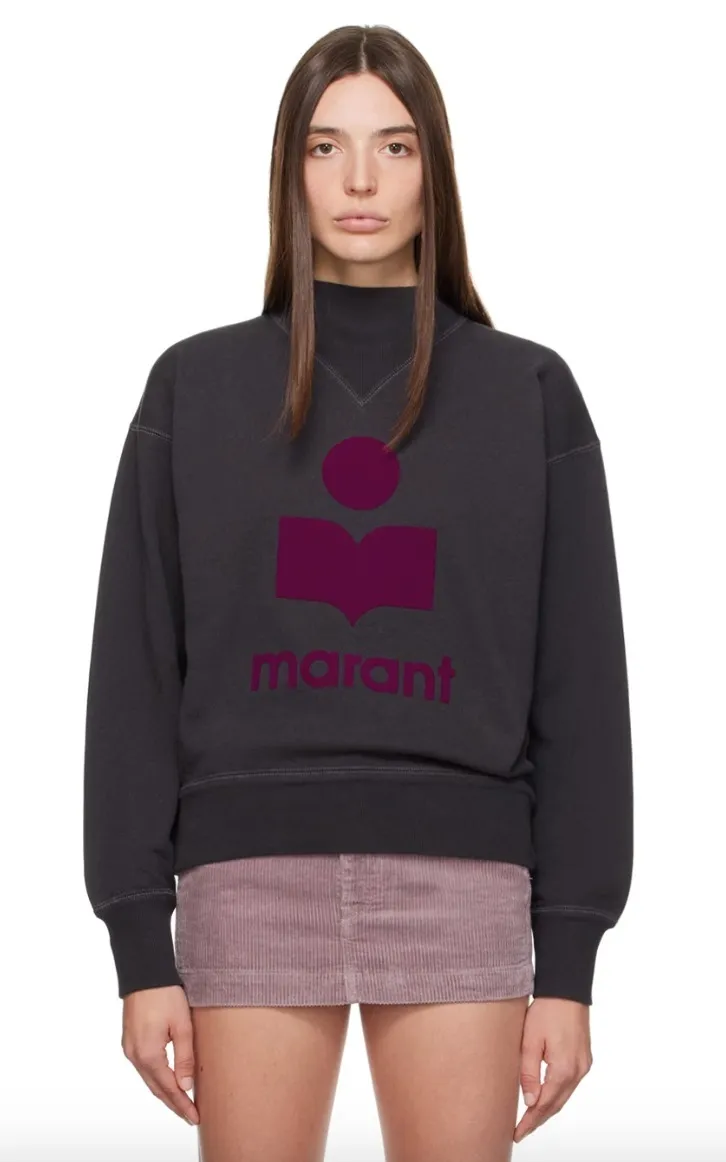 Isabel Marant  |Crew Neck Unisex Street Style Long Sleeves Cotton Logo