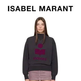 Isabel Marant  |Crew Neck Unisex Street Style Long Sleeves Cotton Logo