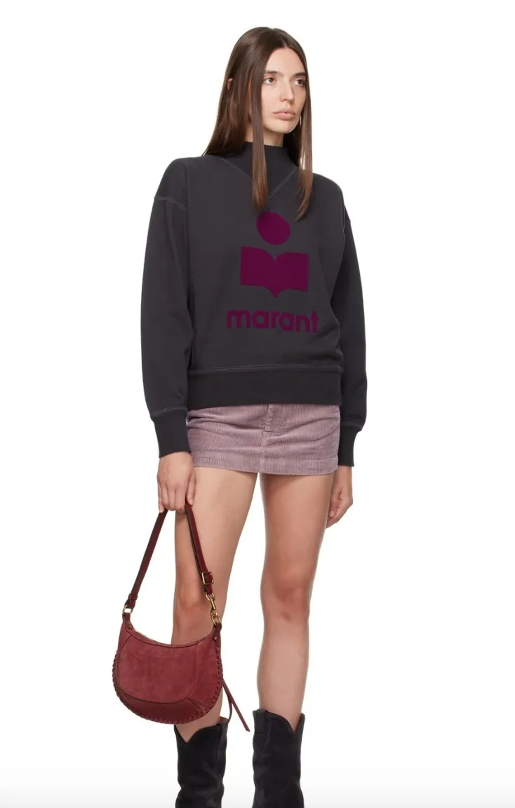 Isabel Marant  |Crew Neck Unisex Street Style Long Sleeves Cotton Logo