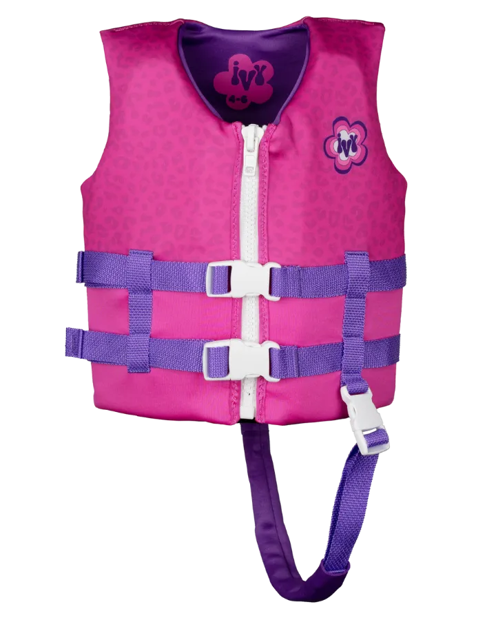 Ivy Junior Girls Vest - Pink Leopard - 2023