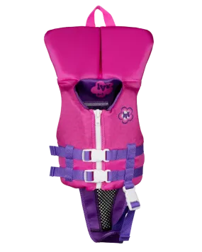 Ivy Junior Girls Vest with Collar - Pink Leopard - 2023