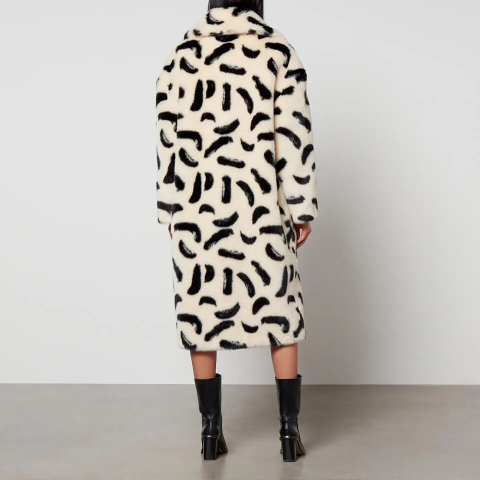 Jakke Katie Printed Faux Fur Coat - XS | Coggles