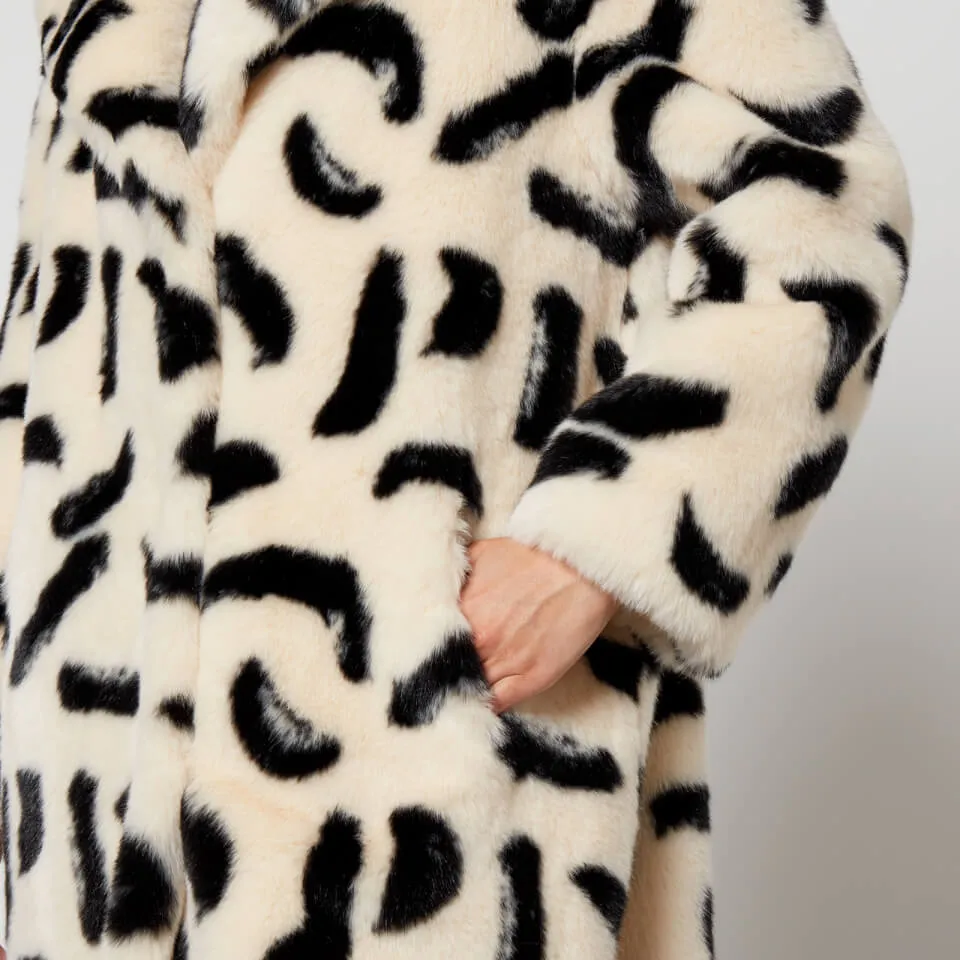 Jakke Katie Printed Faux Fur Coat - XS | Coggles