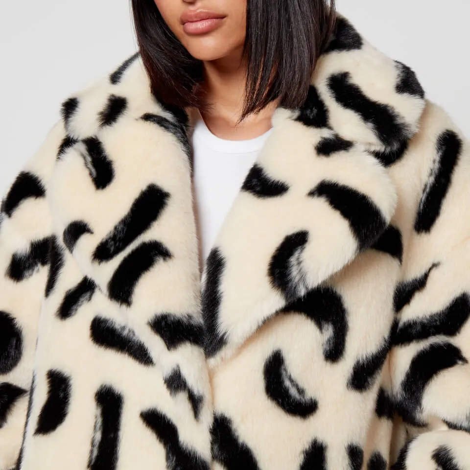 Jakke Katie Printed Faux Fur Coat - XS | Coggles