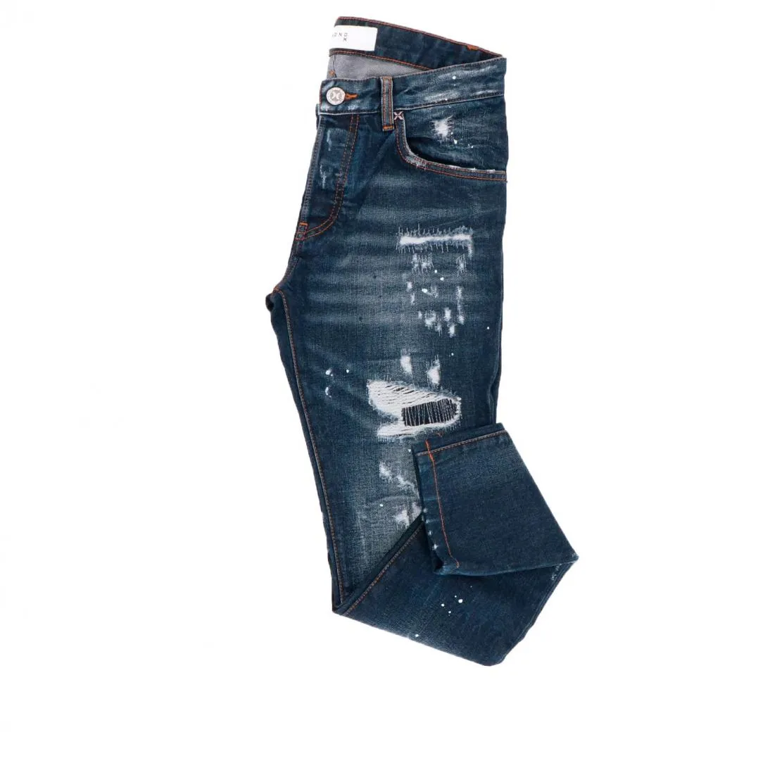 Jeans RICHMOND X regular fit con strappi denim blue dark