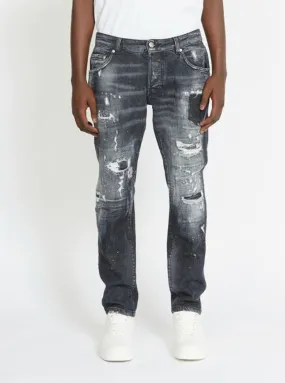 Jeans RICHMOND X regular fit con strappi denim nero