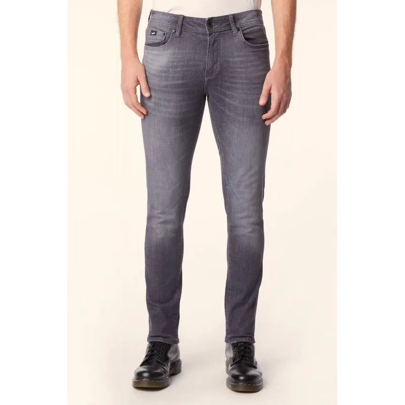 JEANS SKINNY IN DENIM SUPER STRETCH, GRIGIO