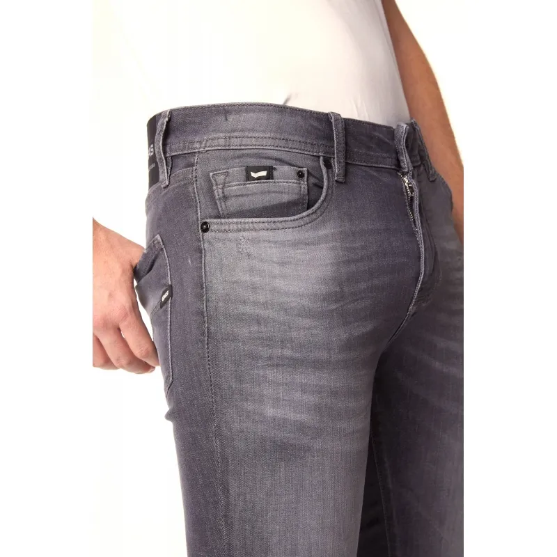 JEANS SKINNY IN DENIM SUPER STRETCH, GRIGIO