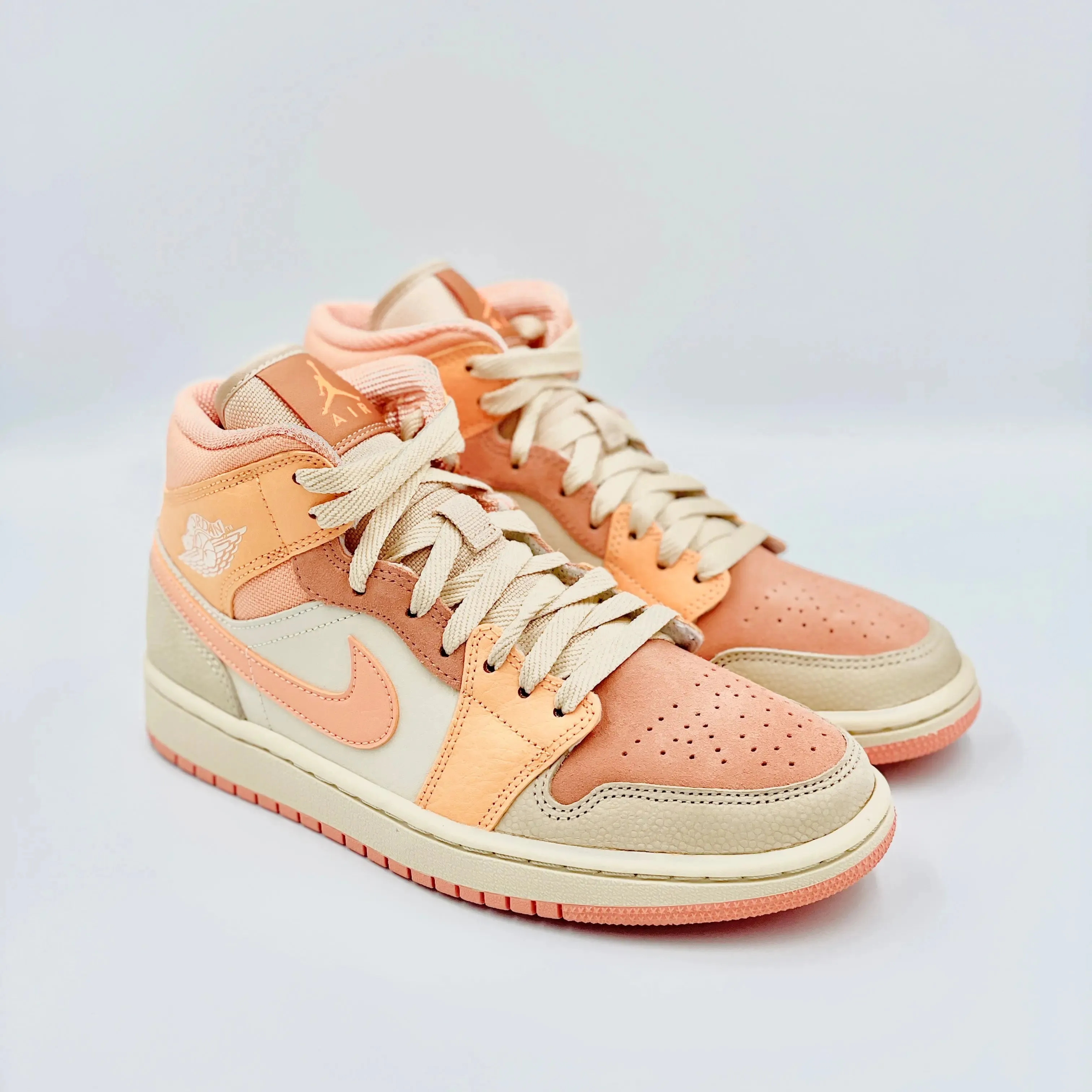 Jordan 1 Mid Apricot Orange