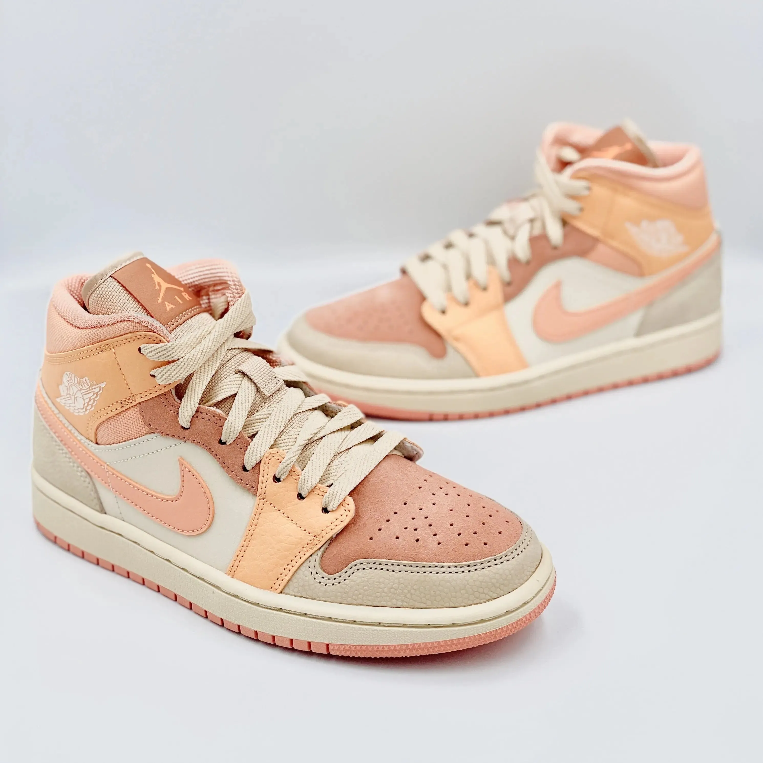 Jordan 1 Mid Apricot Orange