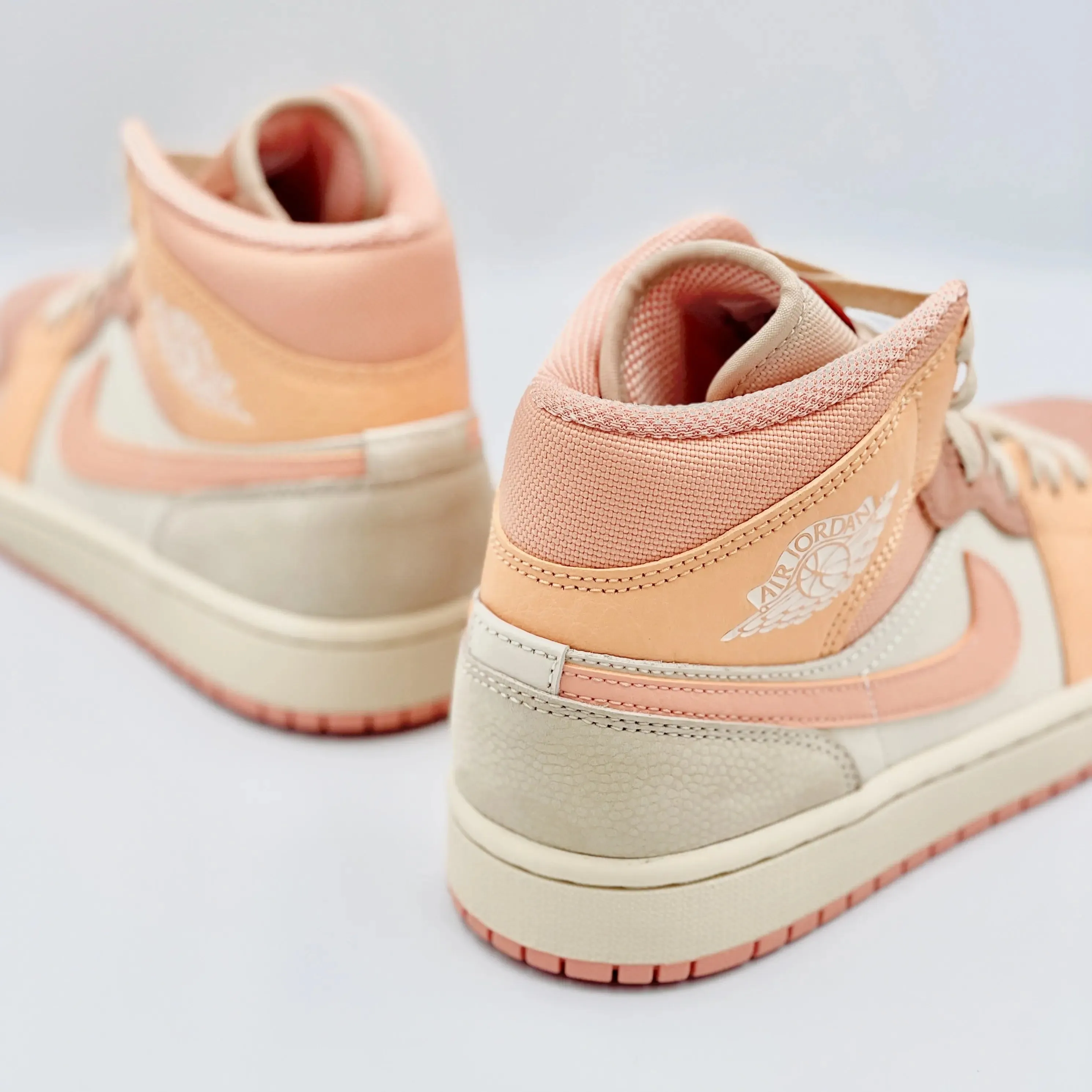 Jordan 1 Mid Apricot Orange