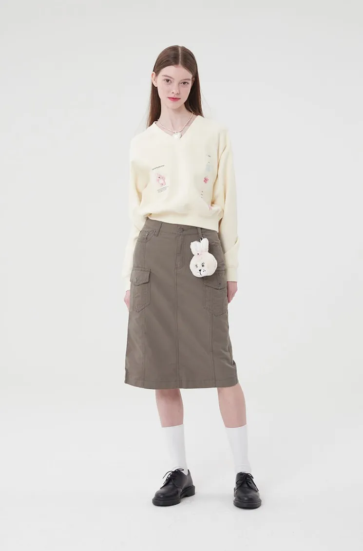 KIRSH  |[ KIRSH ]★WITTY BUNNY V-NECK SWEATSHIRT