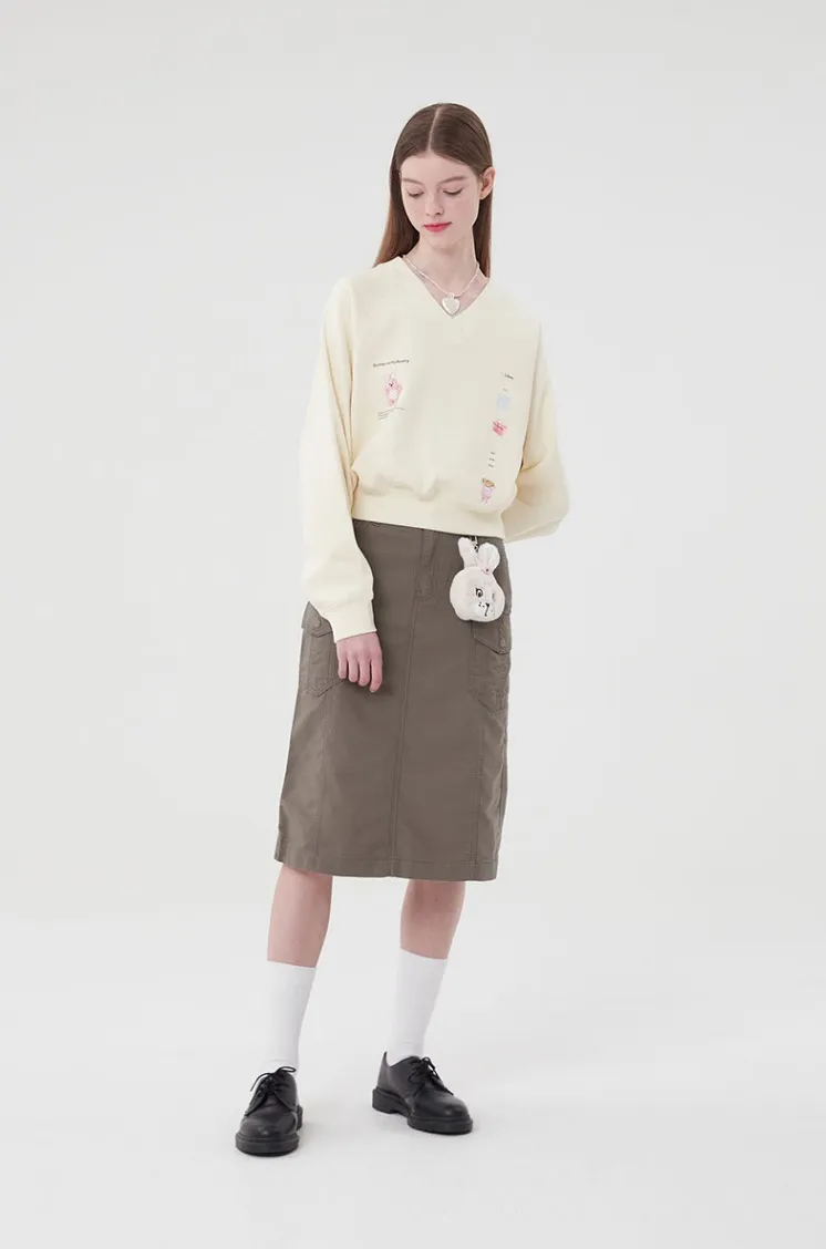 KIRSH  |[ KIRSH ]★WITTY BUNNY V-NECK SWEATSHIRT