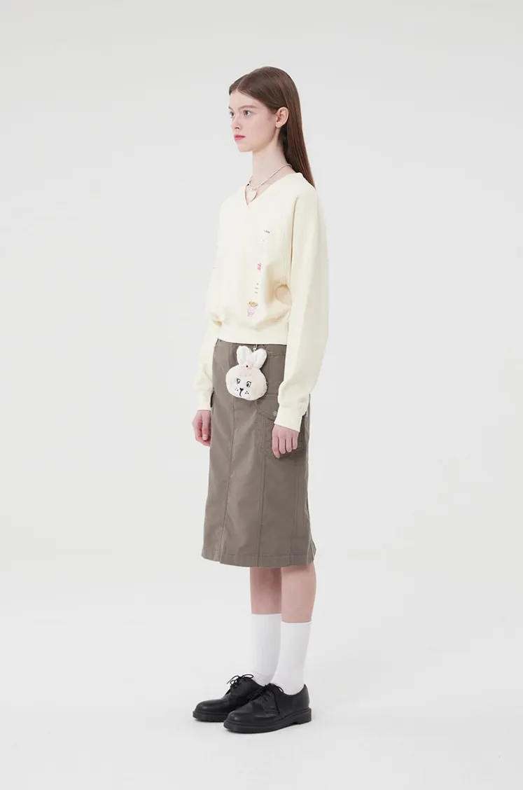 KIRSH  |[ KIRSH ]★WITTY BUNNY V-NECK SWEATSHIRT