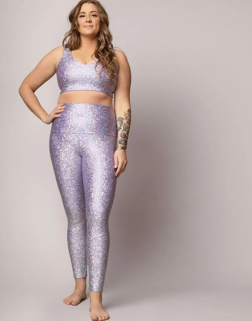 Lavender Mermaid V Crop Set