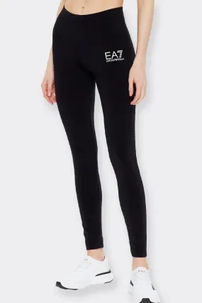 LEGGINGS SLIM FIT LOGO ORO