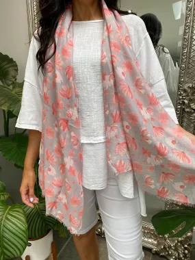 Lightweight Flower Scarf