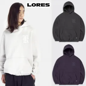 LORES  |Unisex Street Style Long Sleeves Plain Logo Skater Style