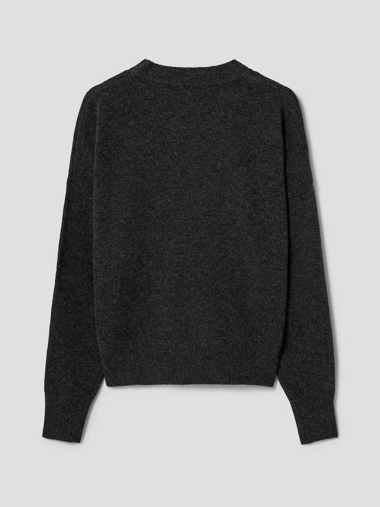 MAISON KITSUNE  |Wool Street Style Long Sleeves Plain Logo