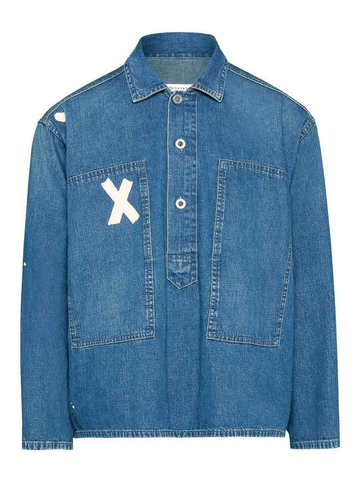 Maison Margiela  |Pullovers Button-down Unisex Denim Street Style Long Sleeves