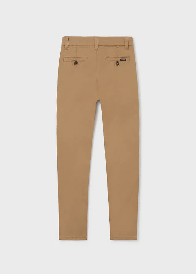 Mayoral Basic trousers for teen boy - Cinammon