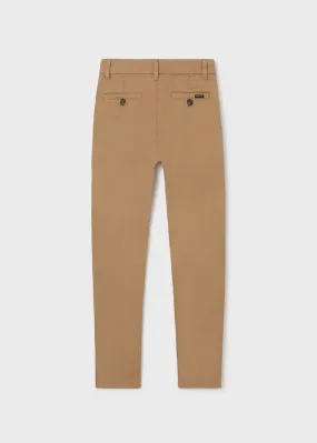 Mayoral Basic trousers for teen boy - Cinammon