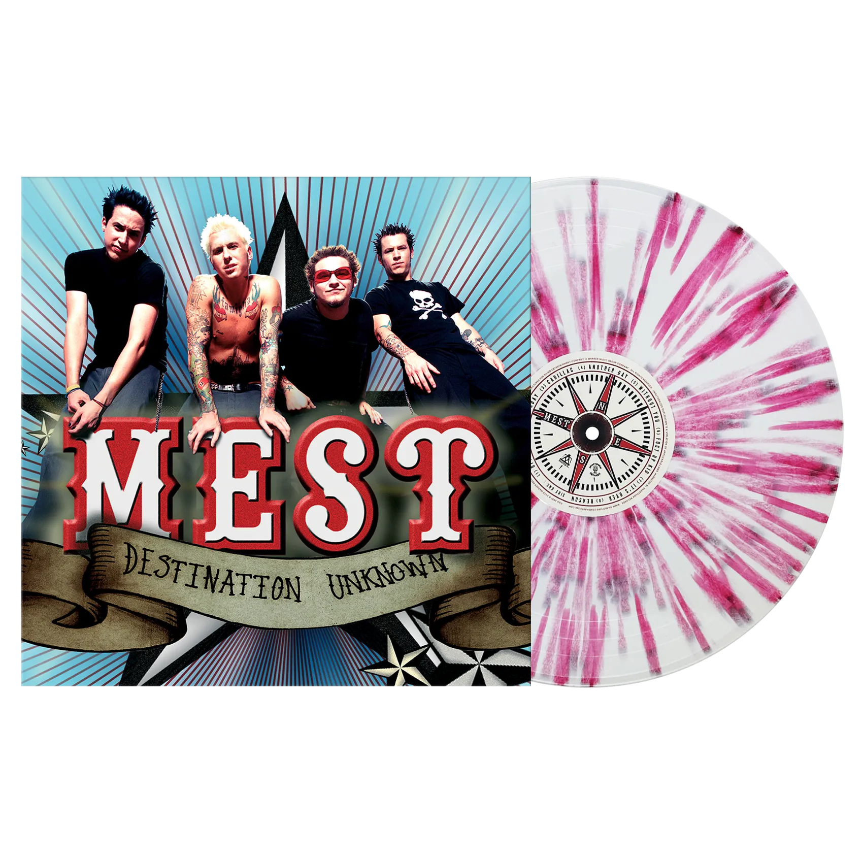 MEST 'DESTINATION UNKNOWN' LP (Limited Edition – Only 250 Made, White w/ Red Splatter Vinyl)