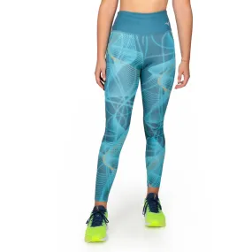 Mizuno Printed Tights  Copen Blue