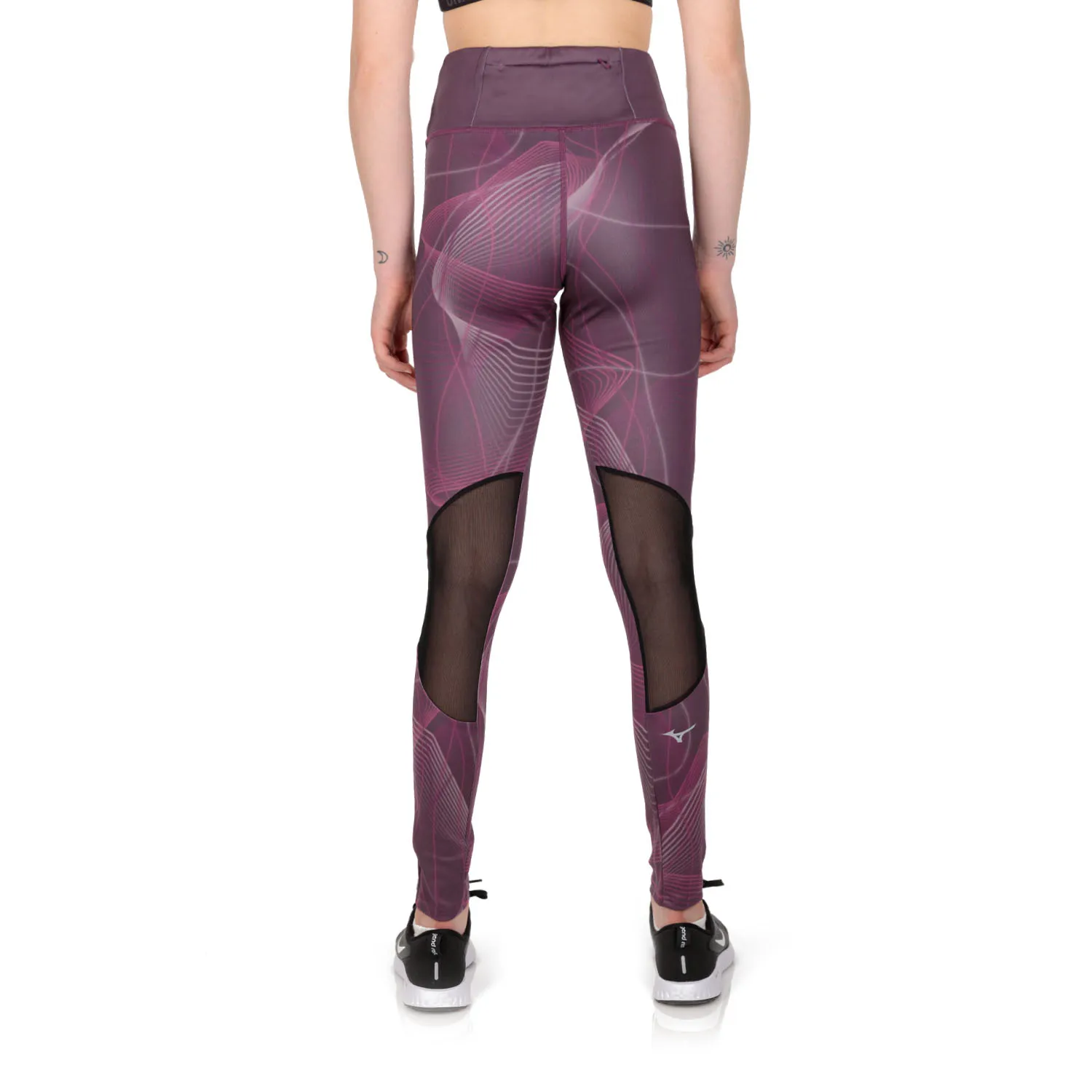 Mizuno Printed Tights  Grape Wine