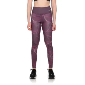 Mizuno Printed Tights  Grape Wine