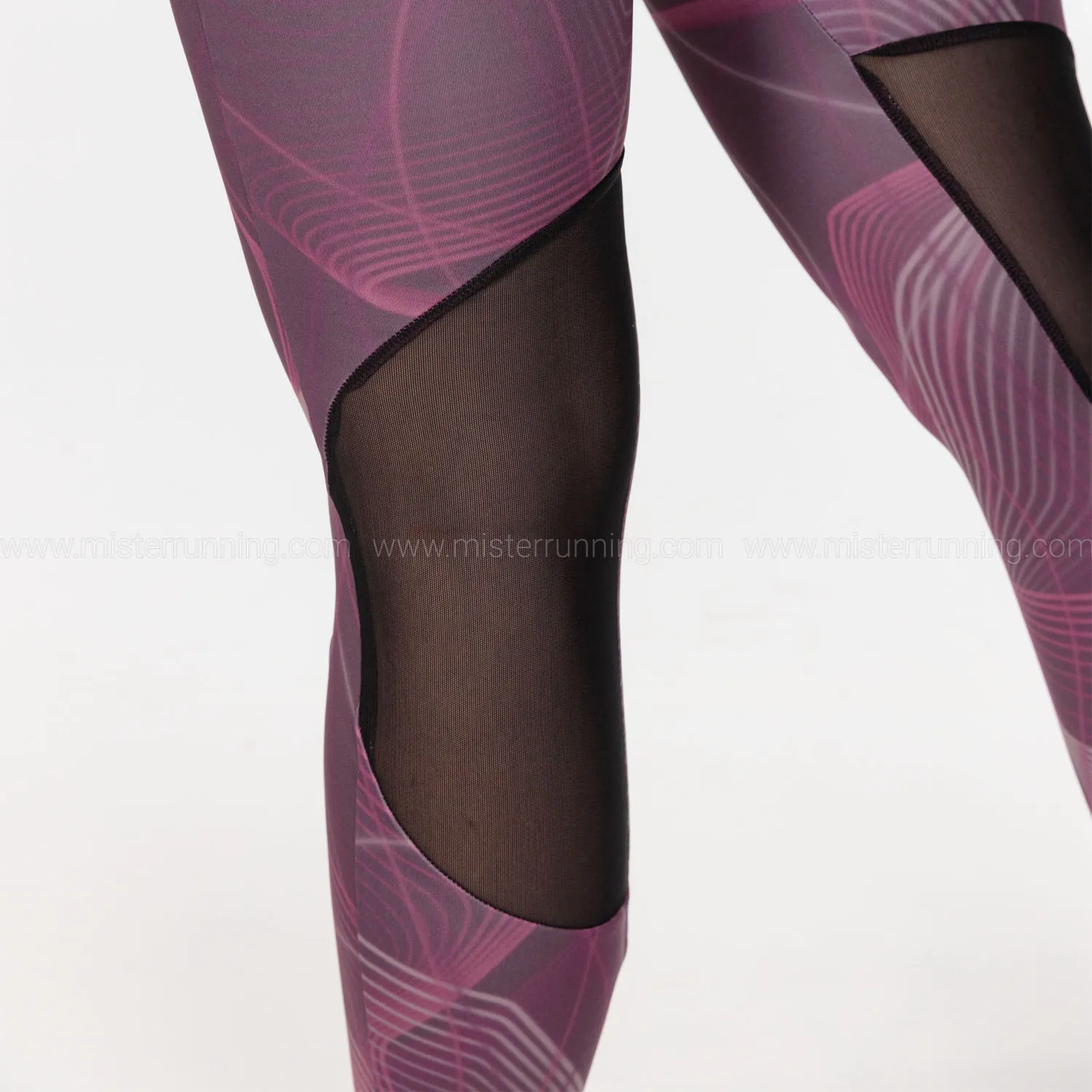 Mizuno Printed Tights  Grape Wine