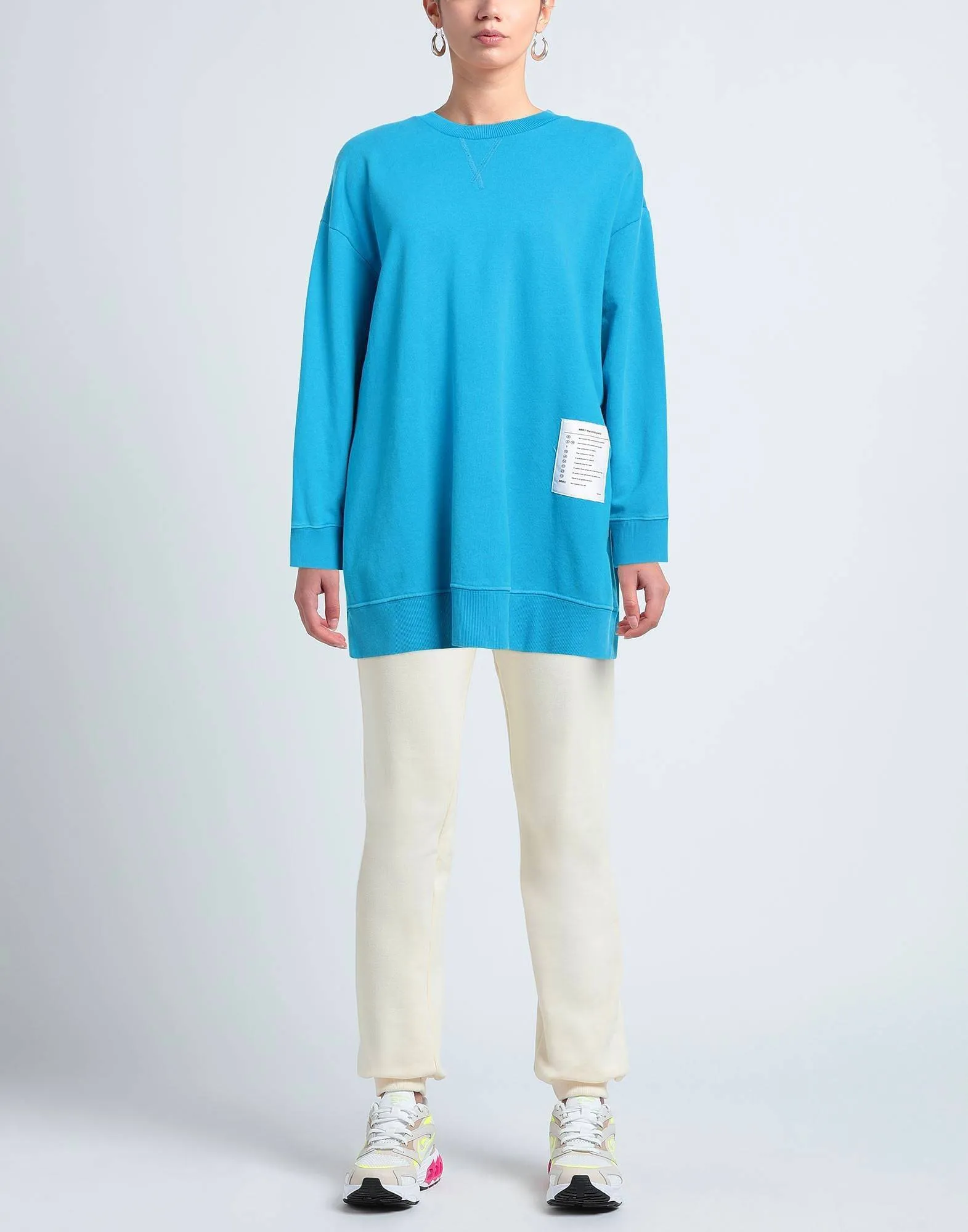 MM6 Maison Margiela  |Crew Neck Sweat Street Style Long Sleeves Plain Cotton