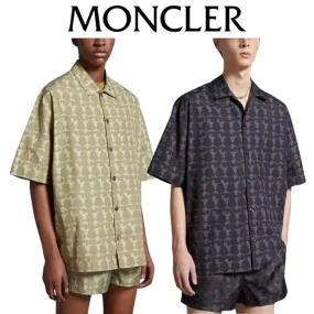 MONCLER  |Logo Print Cotton Shirt