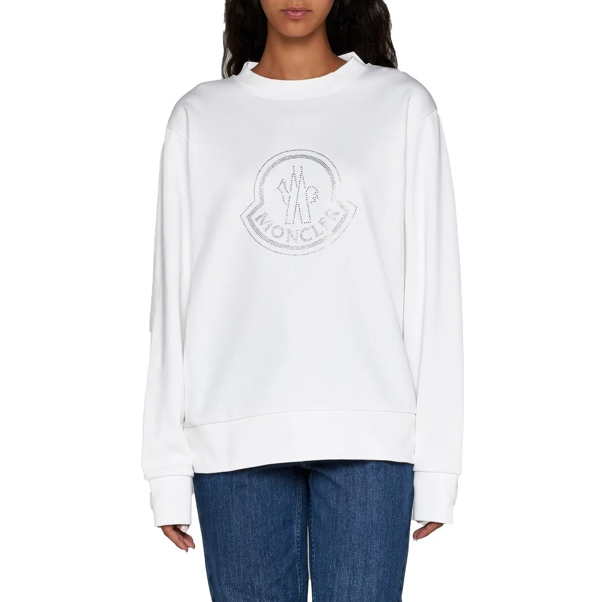 MONCLER  |Unisex Street Style Long Sleeves Plain Cotton Logo