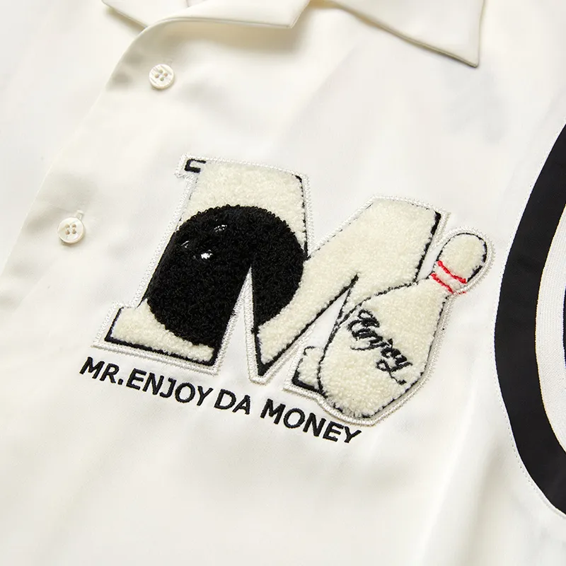 MR. ENJOY DA MONEY  |Button-down Unisex Enamel Blended Fabrics Street Style