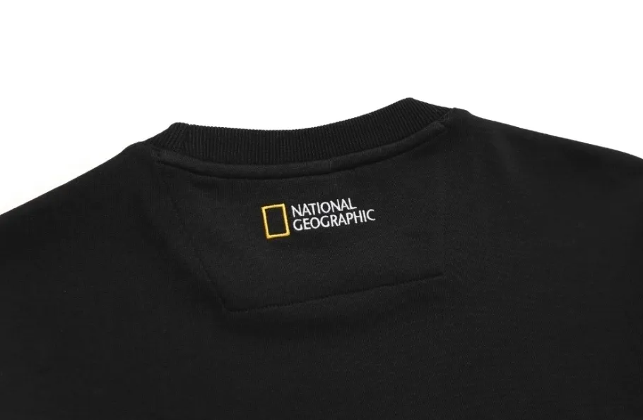 NATIONAL GEOGRAPHIC  |Unisex Street Style Long Sleeves Plain Logo