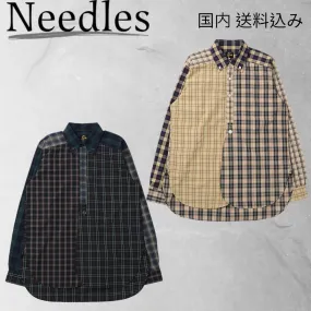 Needles  |Button-down Other Plaid Patterns Unisex Street Style