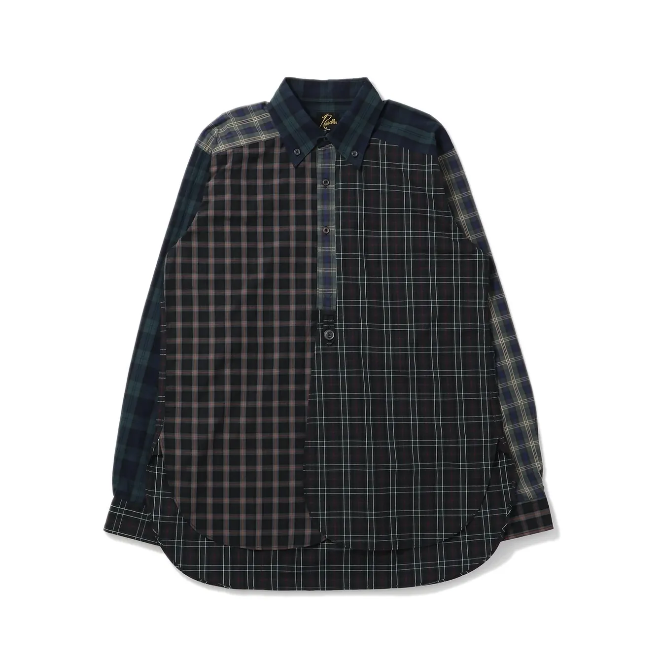 Needles  |Button-down Other Plaid Patterns Unisex Street Style