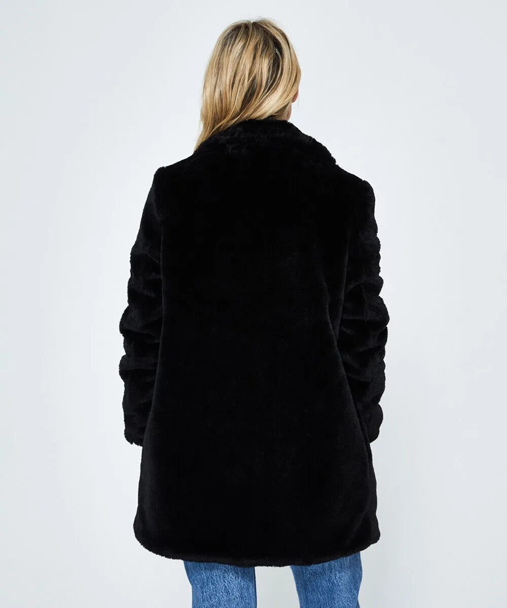 Neon Hart Zappa Faux Fur Coat Black