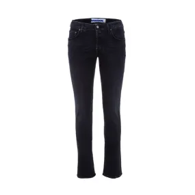 NICK STRETCH JEANS Man Black denim