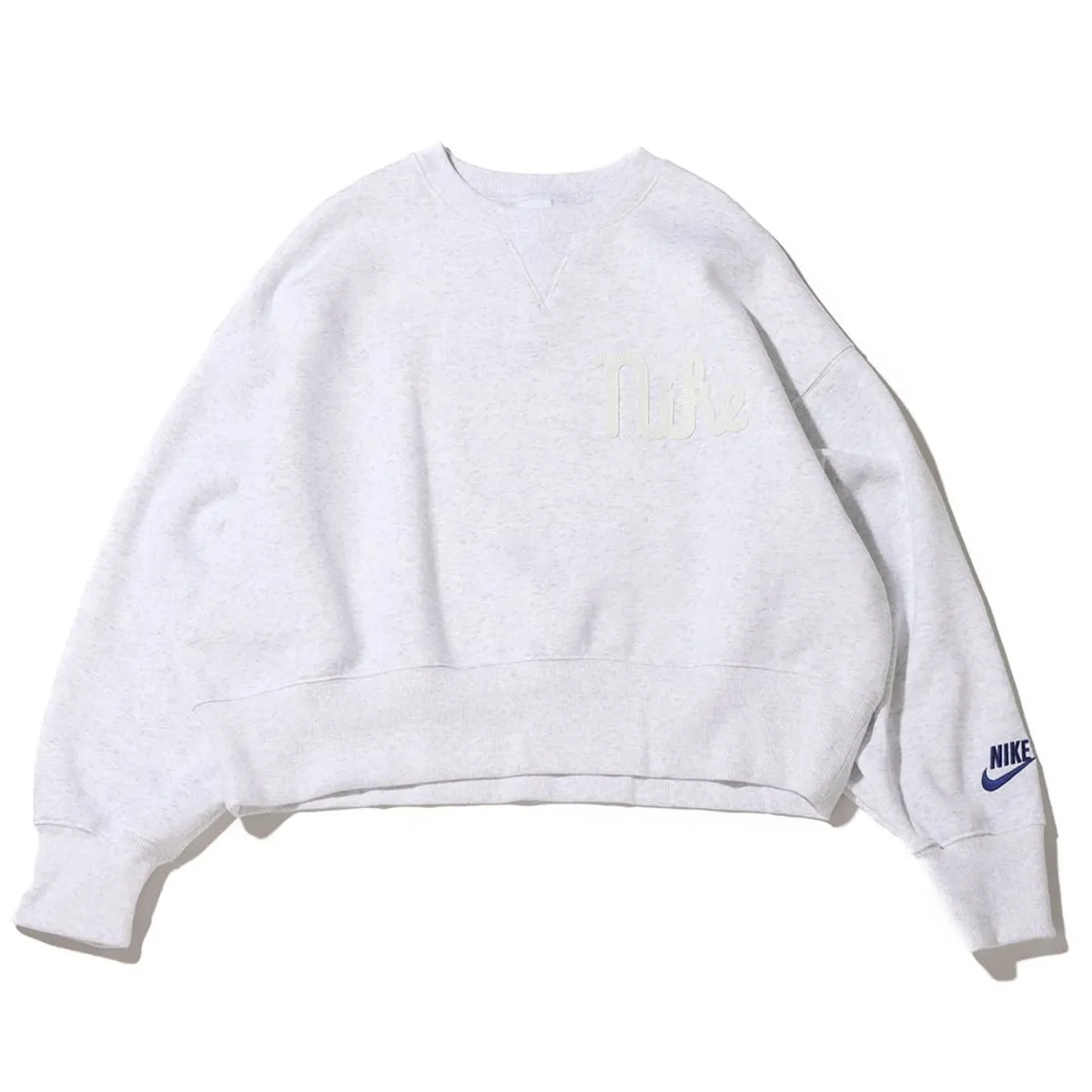 Nike  |Crew Neck Street Style Long Sleeves Plain Cotton Oversized