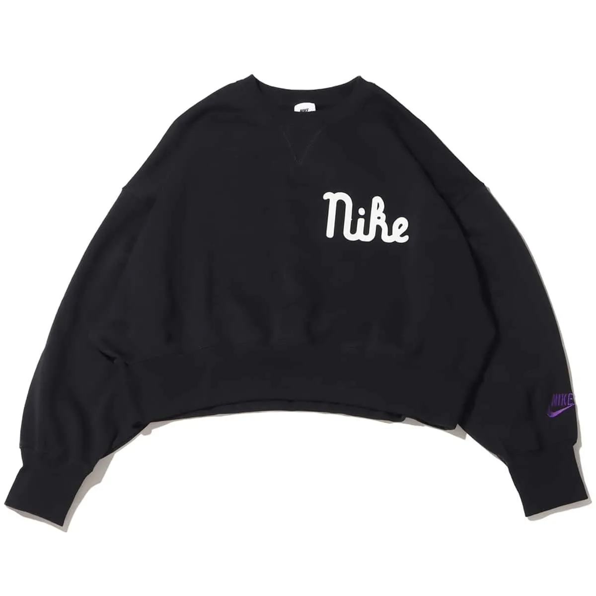 Nike  |Crew Neck Street Style Long Sleeves Plain Cotton Oversized