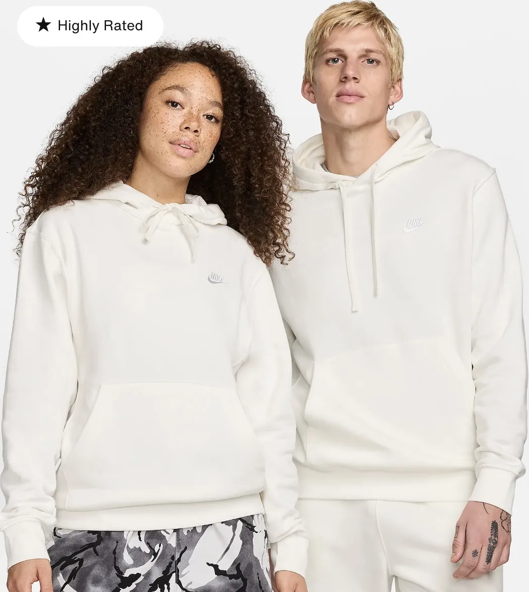 Nike  |Unisex Sweat Street Style Long Sleeves Plain Logo Icy Color