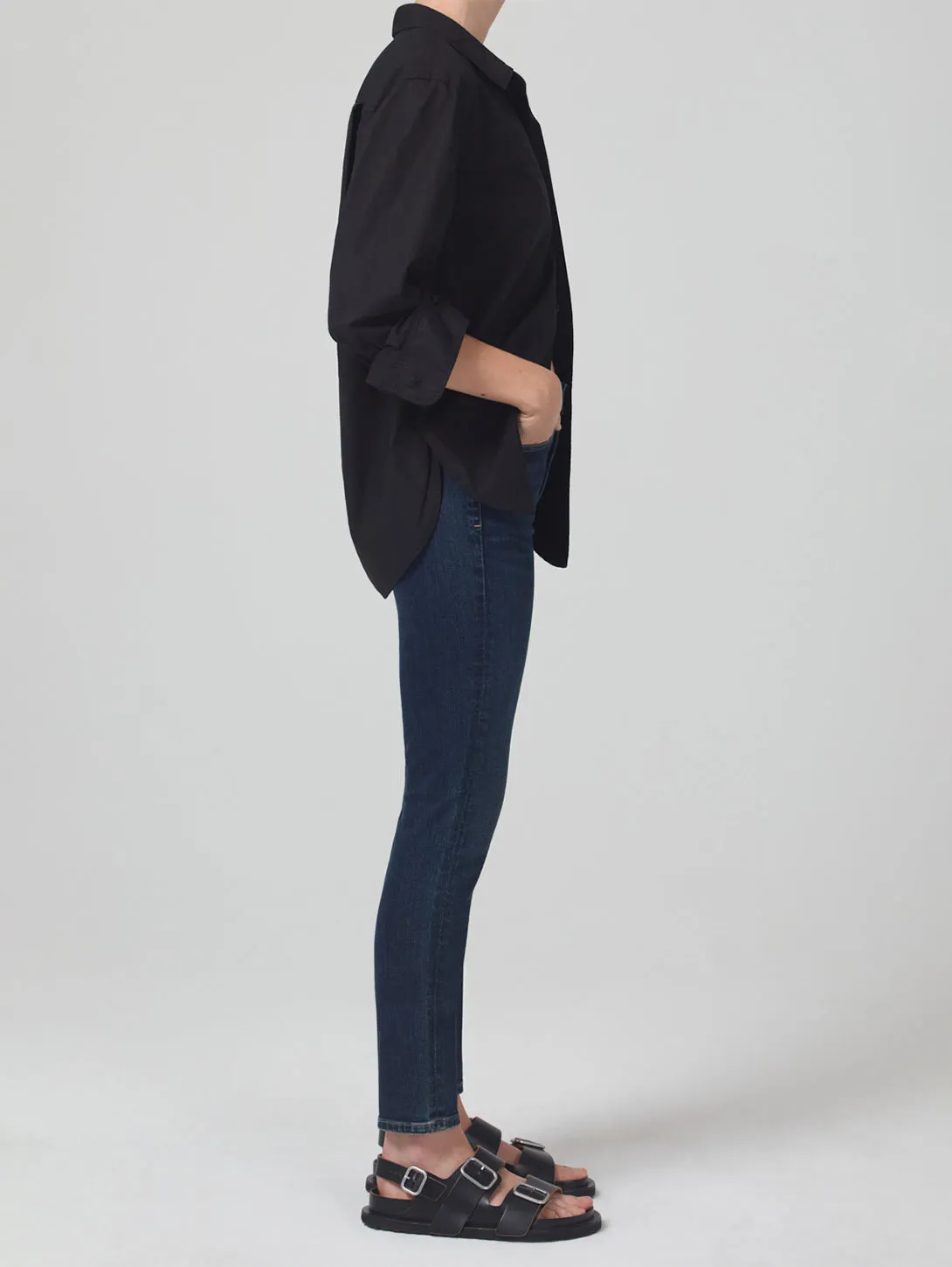 Olivia High Rise Slim Jean - Deep Dive